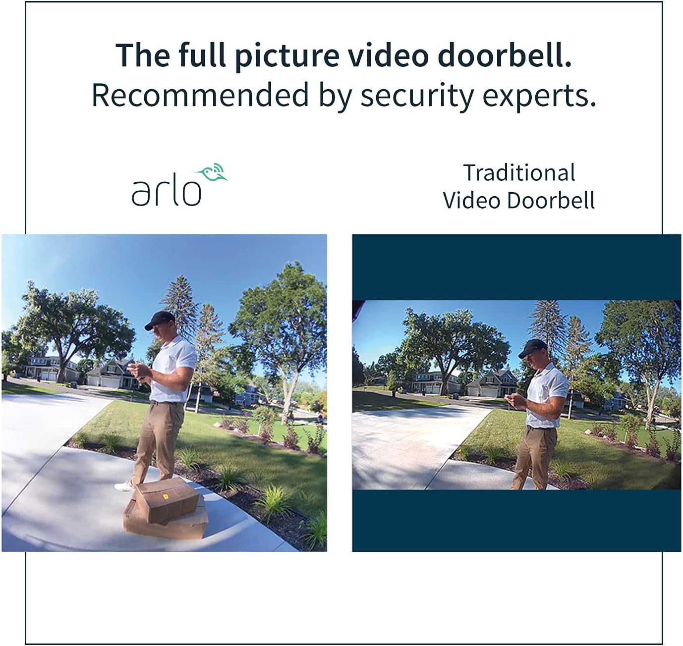 Arlo Essential Wireless Video Doorbell Security Camera & Chime, 1080p HD, 2-Way Audio, Smart Package & Motion Detection, Loud Siren, Night Vision, with Free Trial of Arlo Secure, AVDK2001 - Image 2