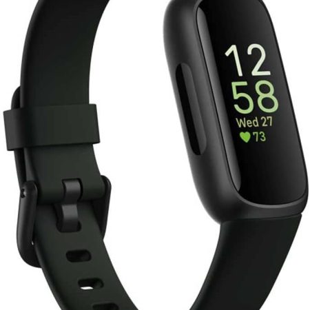 Fitbit Inspire 3 Fitness Tracker – Advanced Health Insights with Stress Management, Workout Intensity & Sleep Tracking, 24/7 Heart Rate, Includes Small and Large Classic Bands - Midnight Zen/Black